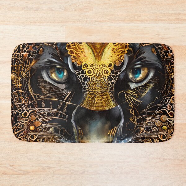 Item preview, Gold Black leopard artwork designed and sold by Itzjustlife.