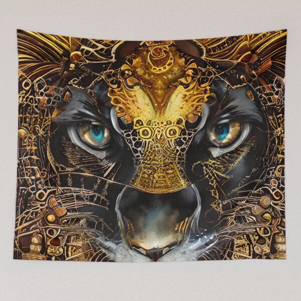 Item preview, Gold Black leopard artwork designed and sold by Itzjustlife.