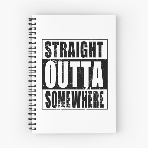 Item preview, Straight Outta Somewhere (black) designed and sold by SolidEarthArt.