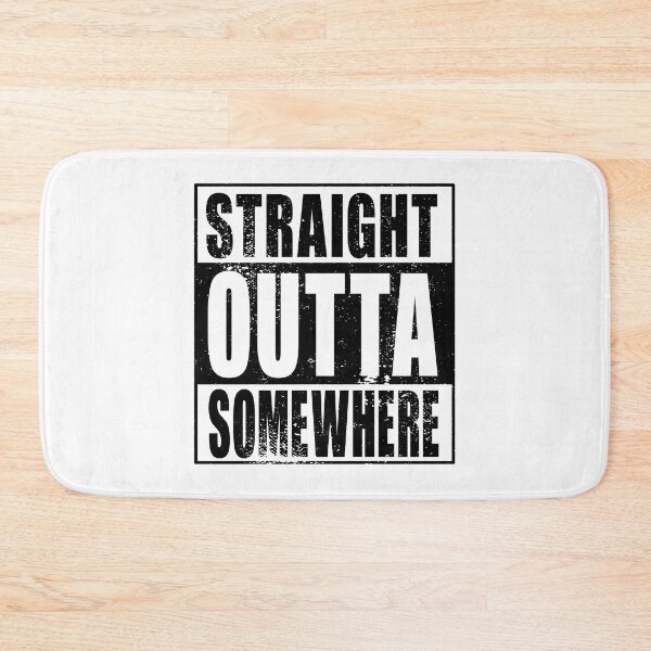 Artikelvorschau, Straight Outta Somewhere (schwarz) entworfen und verkauft von SolidEarthArt.