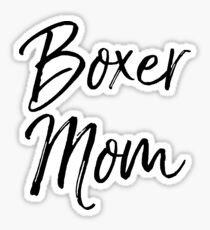 Pegatina Boxer Mom