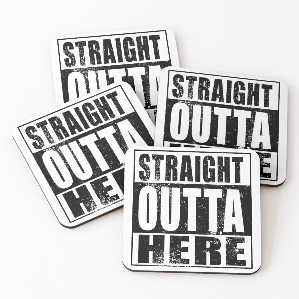 Item preview, Straight Outta Here (black) designed and sold by SolidEarthArt.