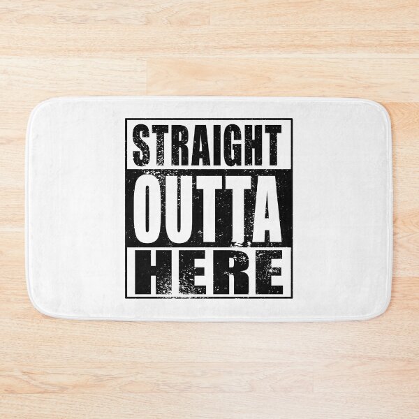 Artikelvorschau, Straight Outta Here (schwarz) entworfen und verkauft von SolidEarthArt.
