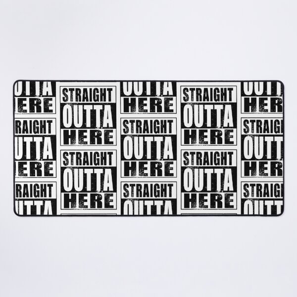 Item preview, Straight Outta Here (black) designed and sold by SolidEarthArt.