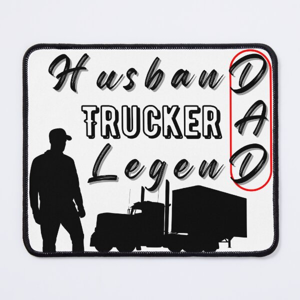Item preview, Husband Dad Trucker Legend B&W Quotes designed and sold by Special-Effect.