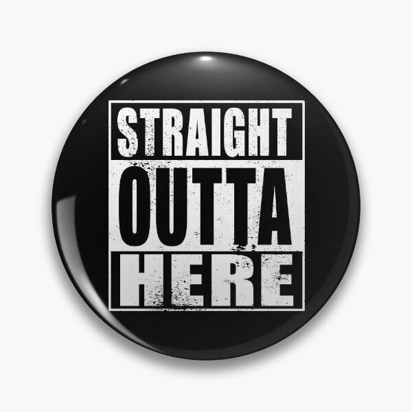Item preview, Straight Outta Here (white) designed and sold by SolidEarthArt.