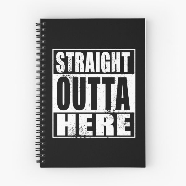 Item preview, Straight Outta Here (white) designed and sold by SolidEarthArt.