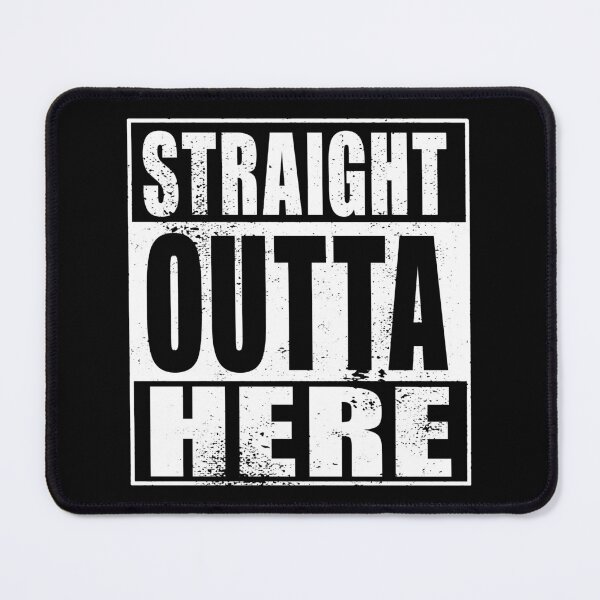 Item preview, Straight Outta Here (white) designed and sold by SolidEarthArt.