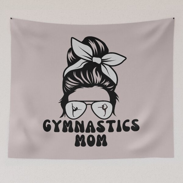 Item preview, Womens Funny Mother Gymnastics Mom Messy Bun Womens Proud Gymnast  designed and sold by Sarah38.