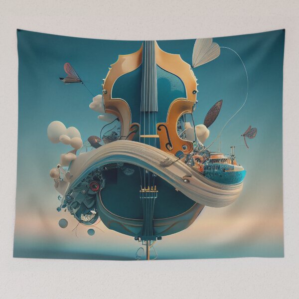 Item preview, Air Strings Digital Painting designed and sold by CodeAndColors.