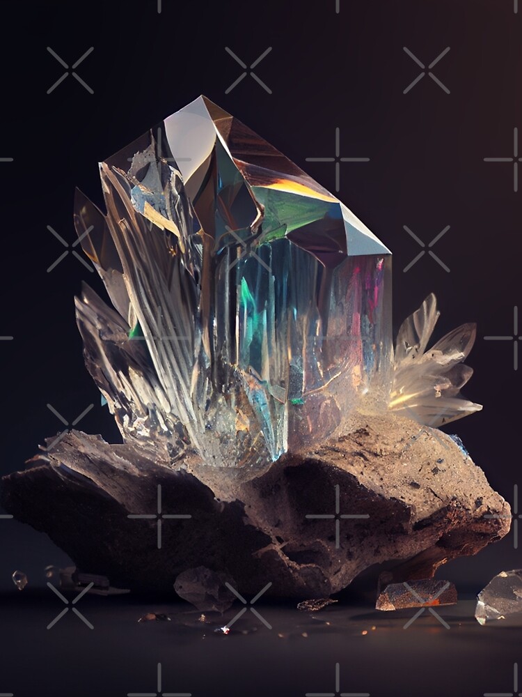 Aperçu 5 sur 5. Robe trapèze avec l'œuvre Spectral Quartz Tampering Digital Painting créée et vendue par CodeAndColors.