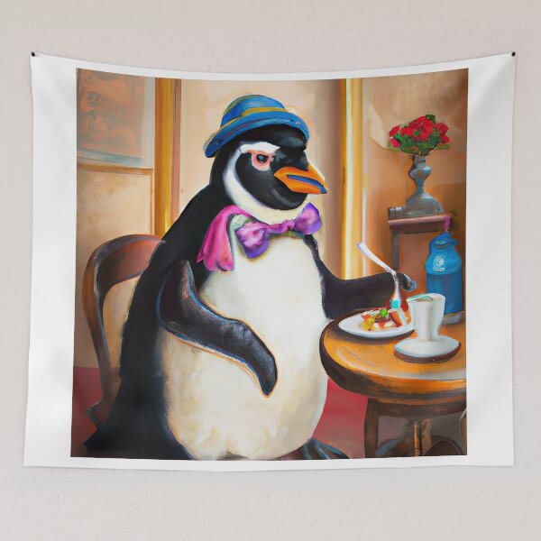 Item preview, Penguin cafe designed and sold by Steeshirts.
