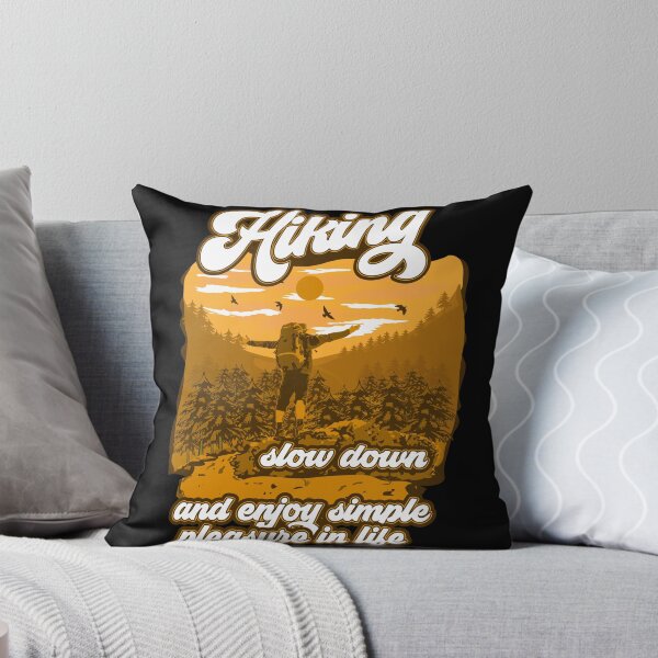 Item preview, slow down and enjoy simple  pleasure in life Hiking quote designed and sold by HomeCoquette.