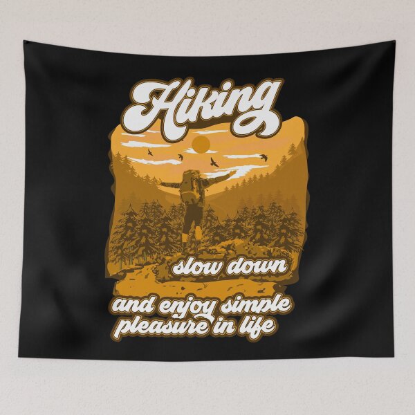 Item preview, slow down and enjoy simple  pleasure in life Hiking quote designed and sold by HomeCoquette.