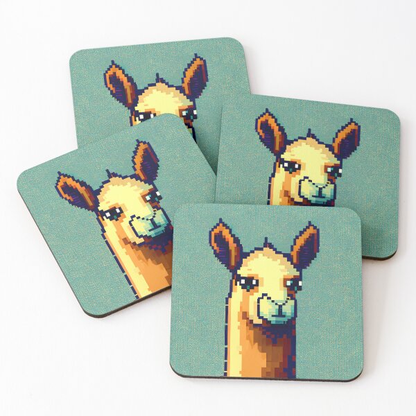 Item preview, Retro Llama | Llama Leggings & Gifts | Vintage Pixel Art designed and sold by GlassFrogPrints.