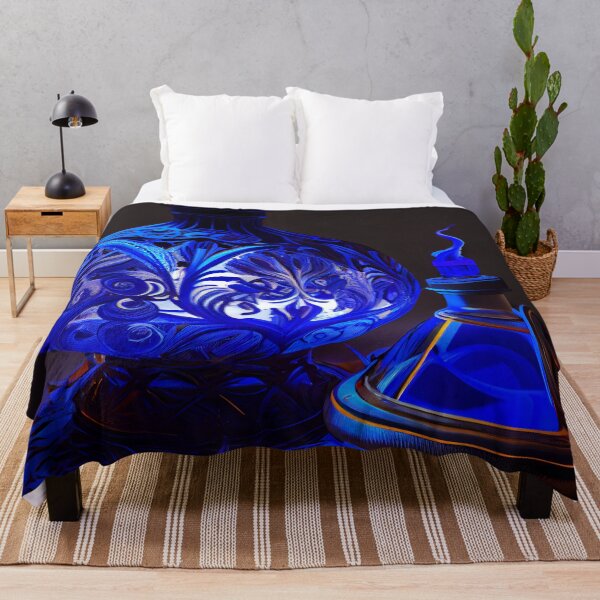 Item preview, Cobalt Glow Digital Painting designed and sold by CodeAndColors.
