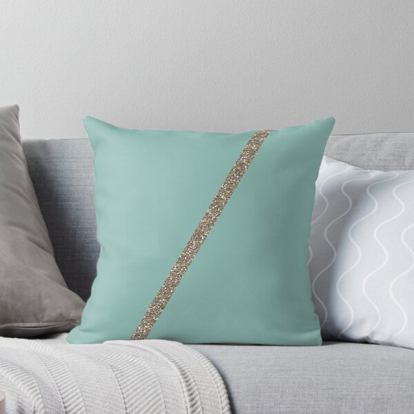 Aperçu de l'œuvre Gold Teal Stripe créée et vendue par ME Design Studio.