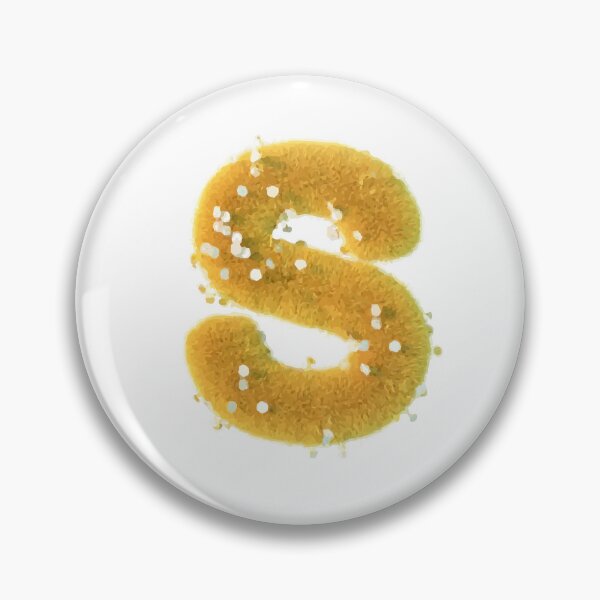 Item preview, Letter S with yellow grass and flowers uppercase white background designed and sold by Mahe-Art.