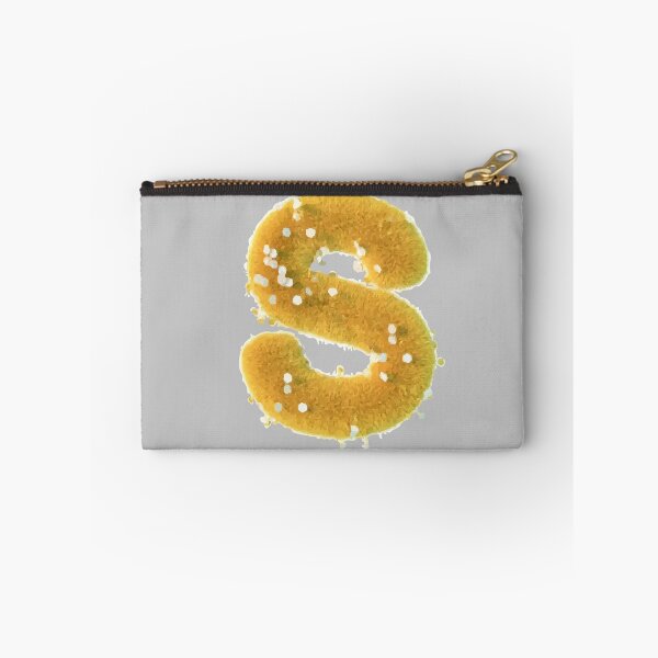 Item preview, Letter S with yellow grass and flowers uppercase white background designed and sold by Mahe-Art.
