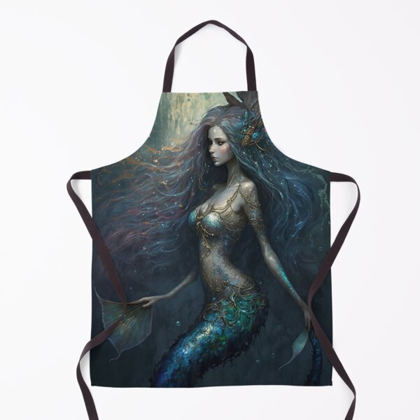 Item preview, Iridescent Blue/Green Mermaid (aka Siren, Neried) with Sparkling Flowing Hair designed and sold by Dragonstrom.