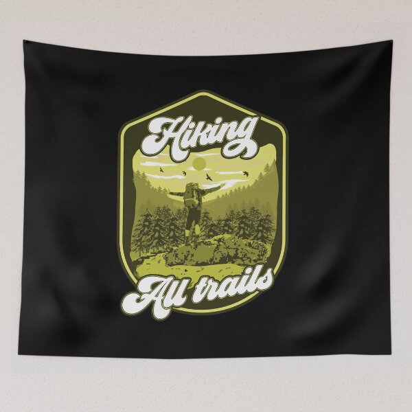 Item preview, Hiking all trails  designed and sold by HomeCoquette.