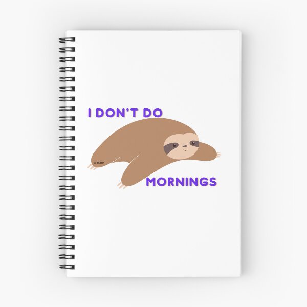 Item preview, I don't do mornings | designed and sold by YS-Prints.