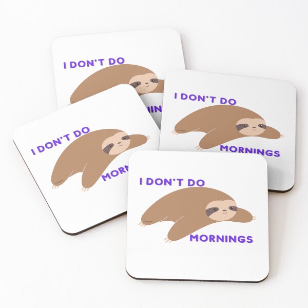Item preview, I don't do mornings | designed and sold by YS-Prints.
