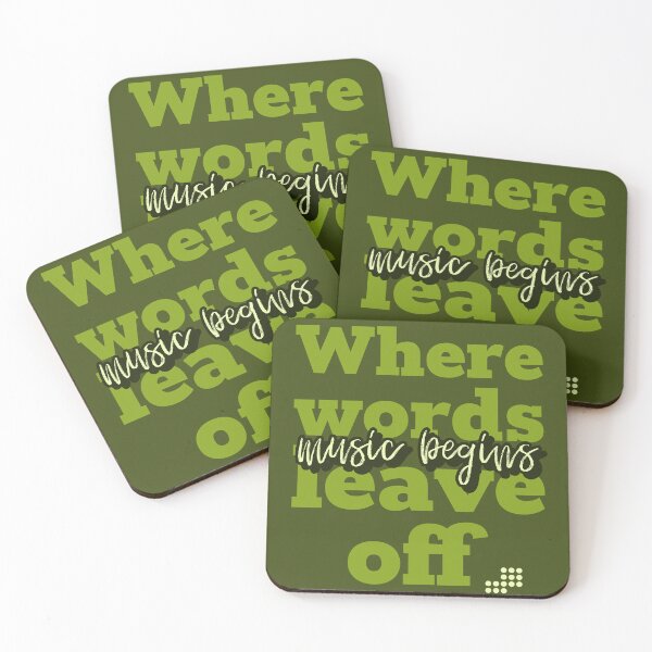 Item preview, Where words leave off. Music begins. designed and sold by stepstogreen.