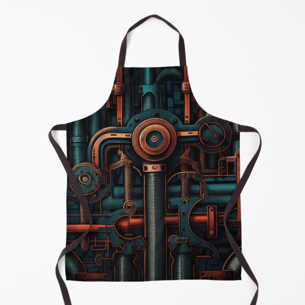Item preview, Enchanted Bold Industrial Pattern Digital Painting designed and sold by CodeAndColors.