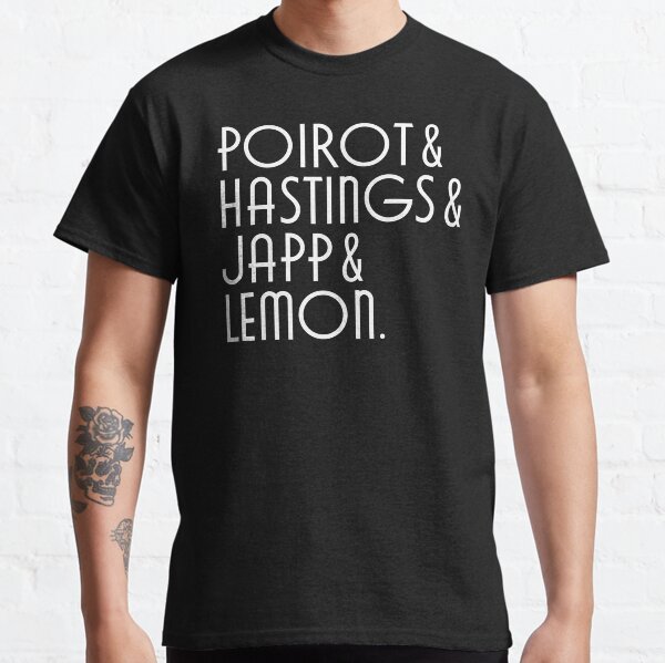 Agatha Christie - Liste des personnages d'Hercule Poirot T-shirt classique