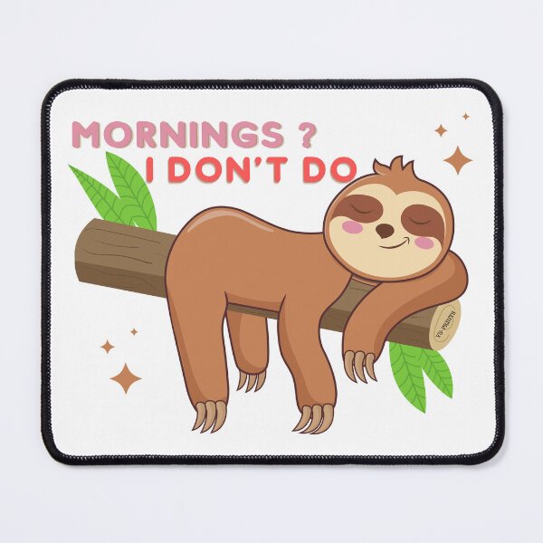 Item preview, I don't do mornings | designed and sold by YS-Prints.