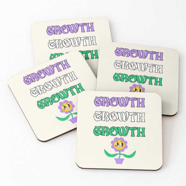 Item preview, Growth Positive Smiling Flower Purple designed and sold by everything4eva.
