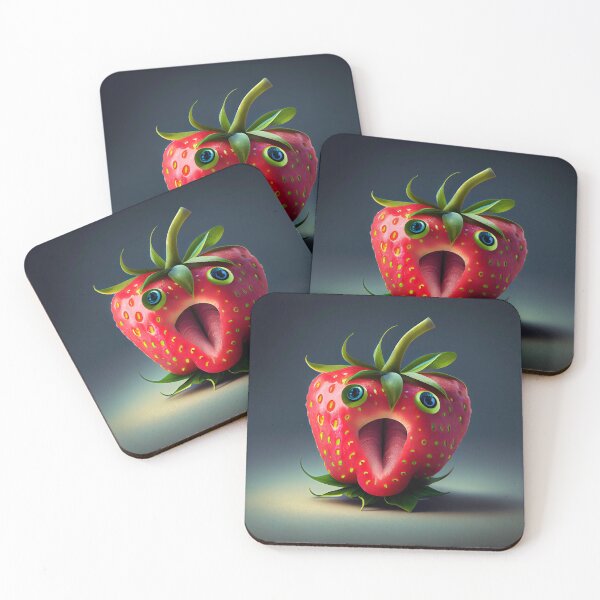 Item preview, Vibrant Strawberry Nose Digital Painting designed and sold by CodeAndColors.