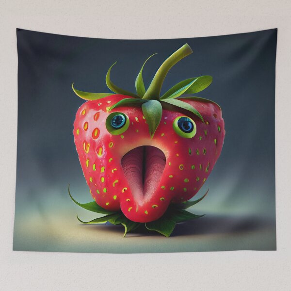 Item preview, Vibrant Strawberry Nose Digital Painting designed and sold by CodeAndColors.