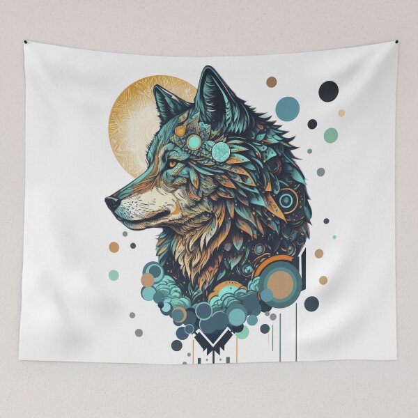 Item preview, Mystic Blue Wolf designed and sold by Wissam Ramadan.