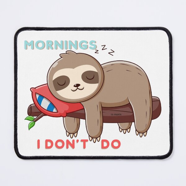 Item preview, I don't do mornings | designed and sold by YS-Prints.