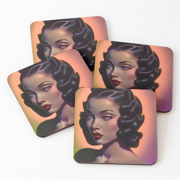 Item preview, Solitude | Pulp Art Portrait designed and sold by clubnoirai.
