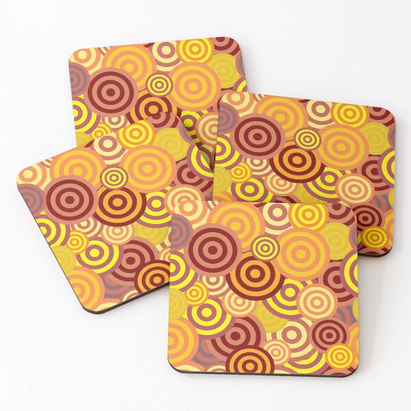 Item preview, ABSTRACT MULTICOLORED RETRO CIRCLES designed and sold by KatisDesign.