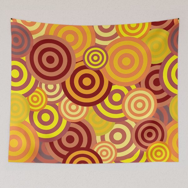 Item preview, ABSTRACT MULTICOLORED RETRO CIRCLES designed and sold by KatisDesign.