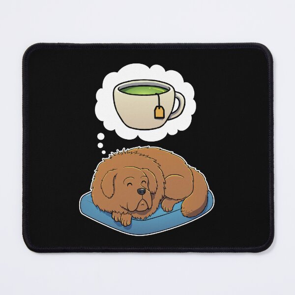 Item preview, Tibetan Mastiff dreaming about Green Tea designed and sold by DoggieDelights.