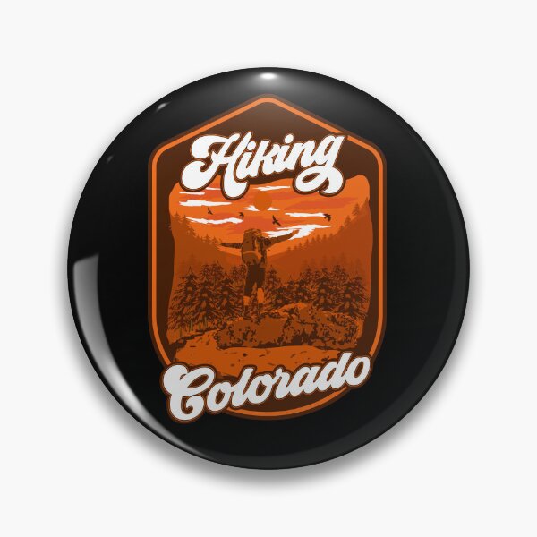 Item preview, Hiking vintage badge Colorado designed and sold by HomeCoquette.