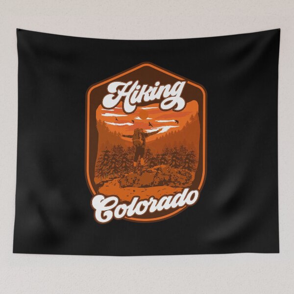 Item preview, Hiking vintage badge Colorado designed and sold by HomeCoquette.