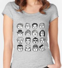 Faces in the Crowd Women's Fitted Scoop T-Shirt