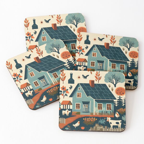 Item preview, Beautiful Cartoon Aggressive Modern Farmhouse Patt Digital Painting designed and sold by CodeAndColors.