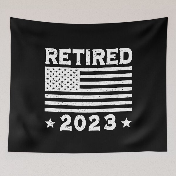 Item preview, Proud Retirement 2023 Retired USA Flag designed and sold by MagicBoutique.