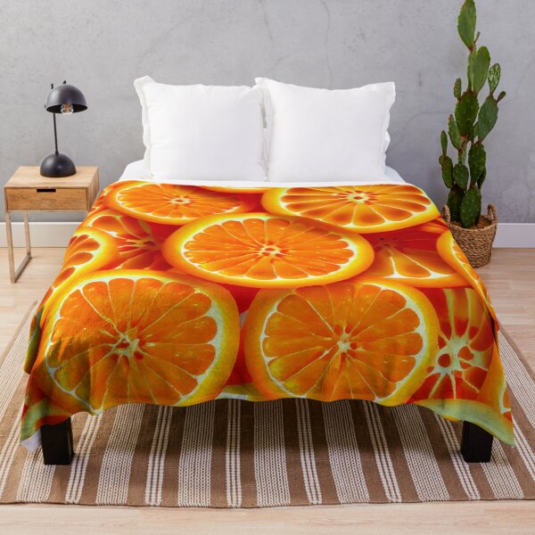 Aperçu de l'œuvre Happy Brilliant Orange Saturated Natural Pattern Digital Painting créée et vendue par CodeAndColors.