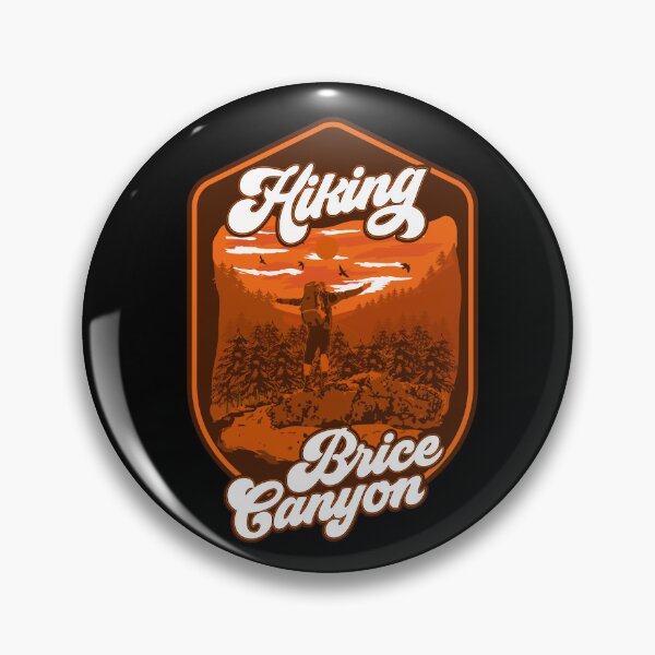 Item preview, Hiking vintage badge Brice Canyon designed and sold by HomeCoquette.