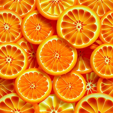 Vorschaubild zum Design Happy Brilliant Orange Saturated Natural Pattern Digital Painting von CodeAndColors