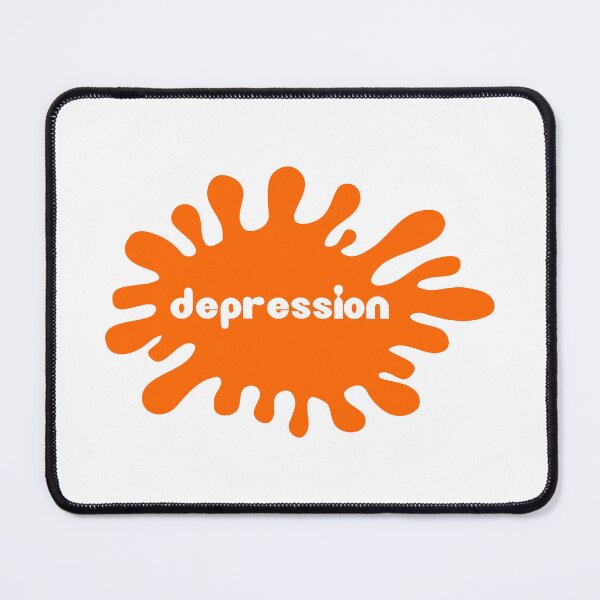 Item preview, Depression Orange Splat Logo Parody designed and sold by everything4eva.