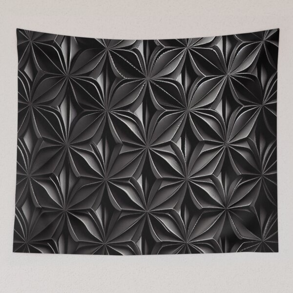 Item preview, Black Pattern Digital Painting designed and sold by CodeAndColors.